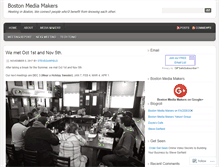 Tablet Screenshot of bostonmediamakers.wordpress.com