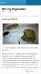 Mobile Screenshot of diningvegetarian.wordpress.com