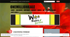 Desktop Screenshot of onemillionkale.wordpress.com