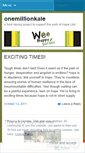 Mobile Screenshot of onemillionkale.wordpress.com