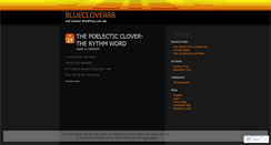 Desktop Screenshot of blueclover88.wordpress.com