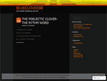 Tablet Screenshot of blueclover88.wordpress.com