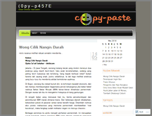 Tablet Screenshot of copy2paste.wordpress.com
