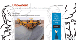 Desktop Screenshot of chowderd.wordpress.com