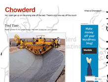 Tablet Screenshot of chowderd.wordpress.com