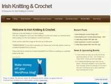 Tablet Screenshot of irishknitting.wordpress.com