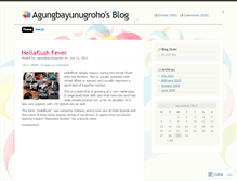 Tablet Screenshot of agungbayunugroho.wordpress.com