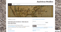 Desktop Screenshot of americasstudies.wordpress.com