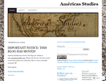 Tablet Screenshot of americasstudies.wordpress.com