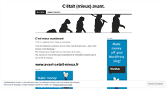 Desktop Screenshot of mieuxavant.wordpress.com