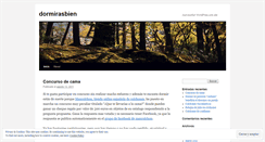 Desktop Screenshot of dormirasbien.wordpress.com