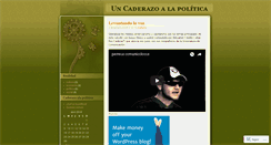 Desktop Screenshot of caderazoalapolitica.wordpress.com