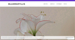 Desktop Screenshot of bluamaryllis.wordpress.com