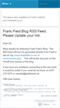 Mobile Screenshot of franklyspeakingblog.wordpress.com