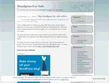 Tablet Screenshot of handgunsforsale.wordpress.com