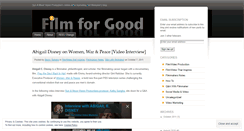 Desktop Screenshot of filmforgood.wordpress.com