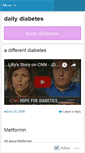 Mobile Screenshot of dailydiabetes.wordpress.com