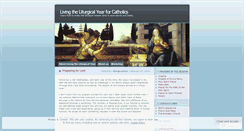 Desktop Screenshot of liturgicalyear.wordpress.com