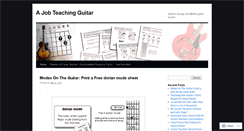 Desktop Screenshot of ajobteachingguitar.wordpress.com