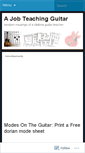 Mobile Screenshot of ajobteachingguitar.wordpress.com