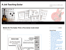 Tablet Screenshot of ajobteachingguitar.wordpress.com