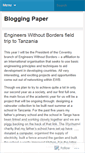 Mobile Screenshot of bloggingpaper.wordpress.com