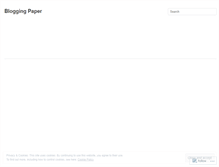 Tablet Screenshot of bloggingpaper.wordpress.com