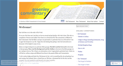 Desktop Screenshot of greenleycommentary.wordpress.com