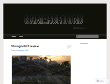 Tablet Screenshot of gamerground.wordpress.com