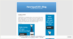 Desktop Screenshot of henrique520.wordpress.com