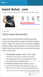 Mobile Screenshot of hamilsehat.wordpress.com