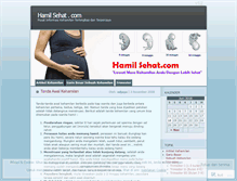 Tablet Screenshot of hamilsehat.wordpress.com