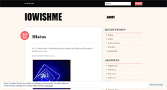 Desktop Screenshot of iowishme.wordpress.com