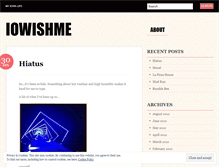 Tablet Screenshot of iowishme.wordpress.com