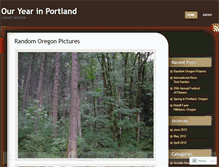 Tablet Screenshot of ouryearinportland.wordpress.com