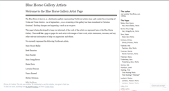 Desktop Screenshot of bluehorsegalleryartist.wordpress.com