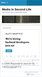 Mobile Screenshot of mediainsecondlife.wordpress.com