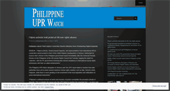 Desktop Screenshot of philippineuprwatch.wordpress.com