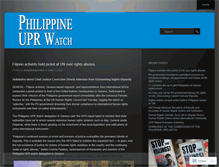 Tablet Screenshot of philippineuprwatch.wordpress.com