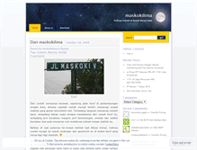 Tablet Screenshot of maskokilima.wordpress.com