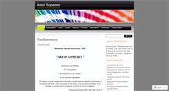 Desktop Screenshot of amorsupremo.wordpress.com