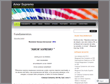 Tablet Screenshot of amorsupremo.wordpress.com