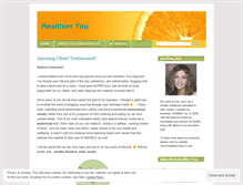Tablet Screenshot of healthieryoublog.wordpress.com