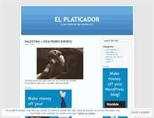 Tablet Screenshot of elplaticador.wordpress.com