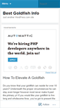Mobile Screenshot of bestgoldfishinfo.wordpress.com