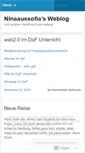 Mobile Screenshot of ninaaussofia.wordpress.com