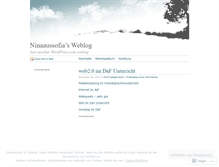 Tablet Screenshot of ninaaussofia.wordpress.com
