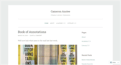 Desktop Screenshot of cameronanstee.wordpress.com