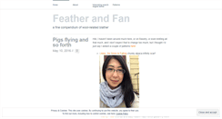 Desktop Screenshot of featherandfan.wordpress.com