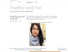 Tablet Screenshot of featherandfan.wordpress.com